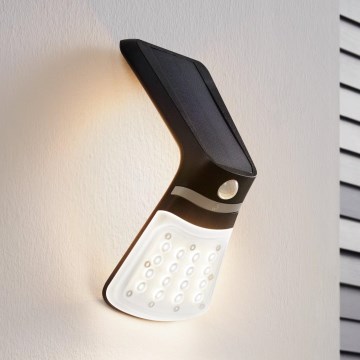 Eglo - LED solárne svietidlo so senzorom LED/2W/3,7V 1200 mAh IP44