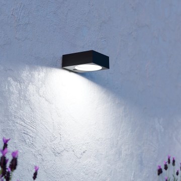 Eglo - LED solárne svietidlo so senzorom LED/6,5W/3,7V 2000 mAh čierne