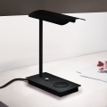 Eglo - LED Stmievateľná dotyková stolná lampa s bezdrôtovým nabíjaním LED/5,8W/230V čierna