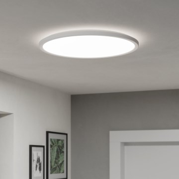 Eglo - LED Stmievateľné kúpeľňové stropné svietidlo LED/16,8W/230V 2700-6500K pr.50 cm IP44 biela + diaľkové ovládanie