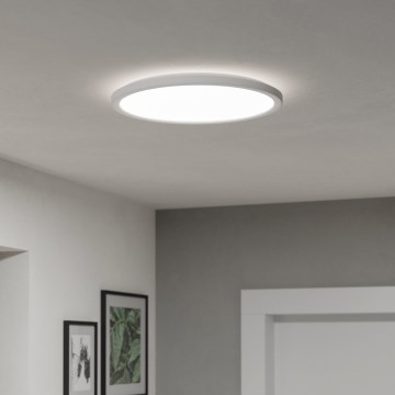 Eglo - LED Stmievateľné kúpeľňové stropné svietidlo LED/18,5W/230V 2700-6500K pr. 38,9 cm IP44 biela + diaľkové ovládanie
