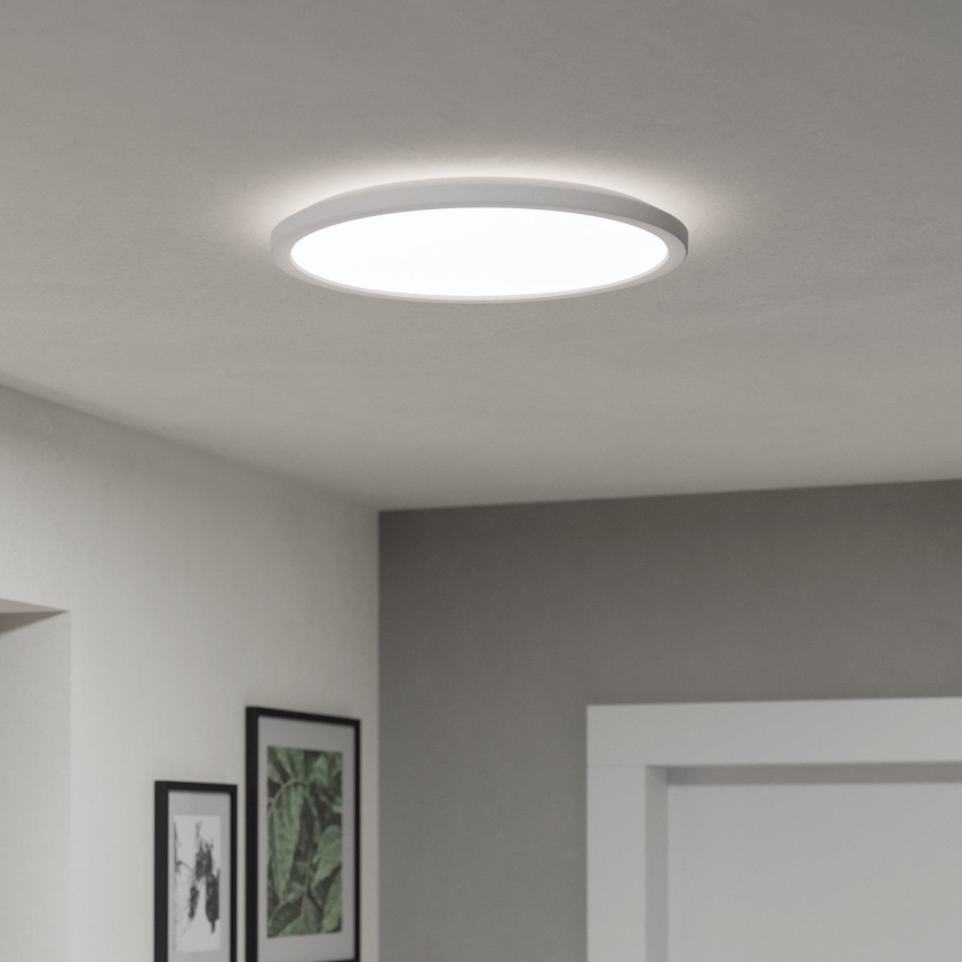 Eglo - LED Stmievateľné kúpeľňové stropné svietidlo LED/18,5W/230V 2700-6500K pr. 38,9 cm IP44 biela + diaľkové ovládanie