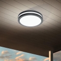 Eglo - LED Stmievateľné kúpeľňové stropné svietidlo LOCANA-C LED/14W/230V Bluetooth IP44 antracit