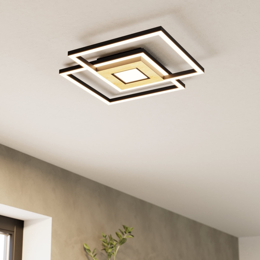 Eglo - LED Stmievateľné stropné svietidlo 2xLED/17W/230V +1xLED/4,2W 2700-6500K + diaľkové ovládanie