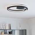Eglo - LED stmievateľné stropné svietidlo 2xLED/20W/230V 2700-6500K pr. 48 cm čierna + diaľkové ovládanie