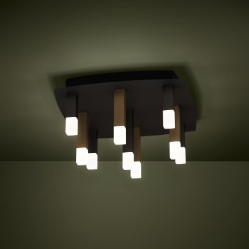 Eglo - LED Stmievateľné stropné svietidlo 9xLED/3,1W/230V 3000K antracit/zlatá