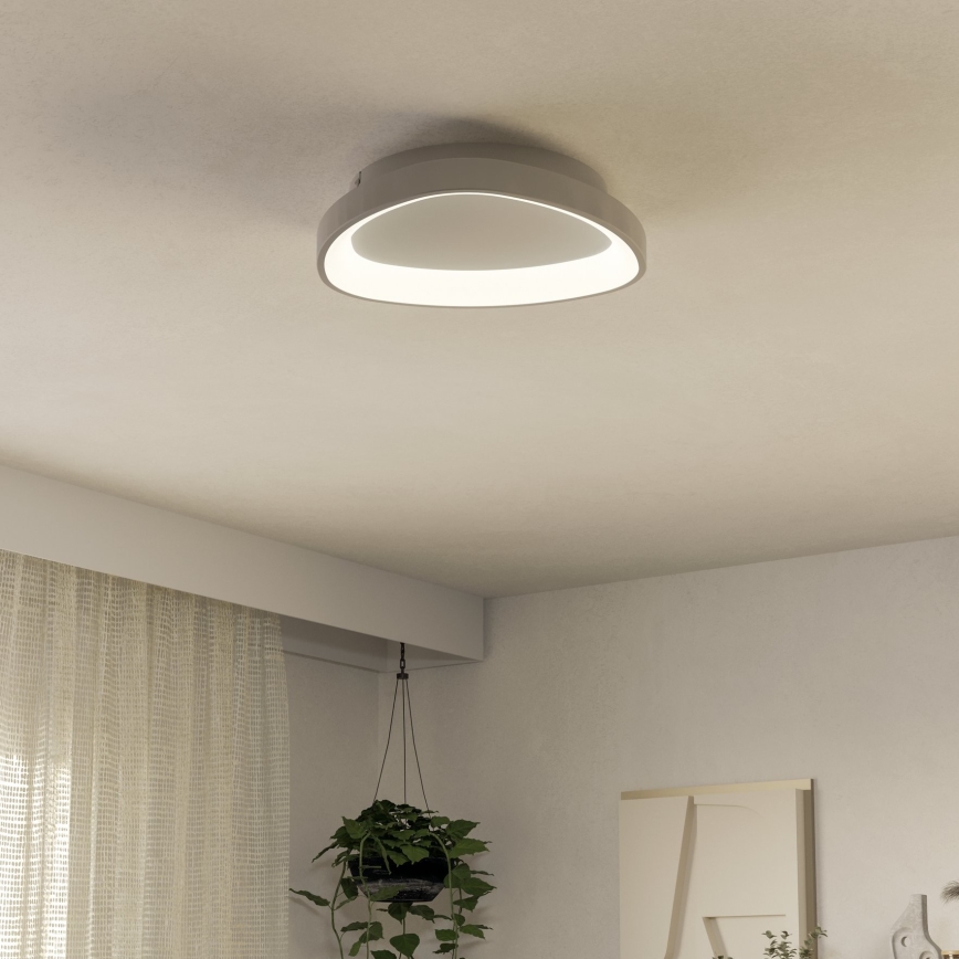 Eglo - LED Stmievateľné stropné svietidlo LED/12W/230V 2700-6500K biela + diaľkové ovládanie