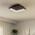 Eglo - LED Stmievateľné stropné svietidlo LED/12W/230V 2700-6500K čierna + diaľkové ovládanie