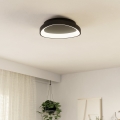 Eglo - LED Stmievateľné stropné svietidlo LED/12W/230V 2700-6500K čierna + diaľkové ovládanie