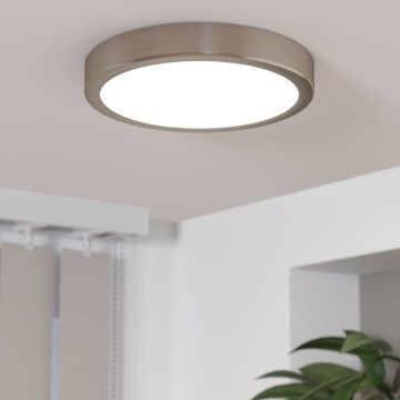 Eglo - LED Stmievateľné stropné svietidlo LED/17W/230V matný chróm