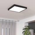 Eglo - LED stmievateľné stropné svietidlo LED/20,5W/230V čierna 28,5x28,5 cm