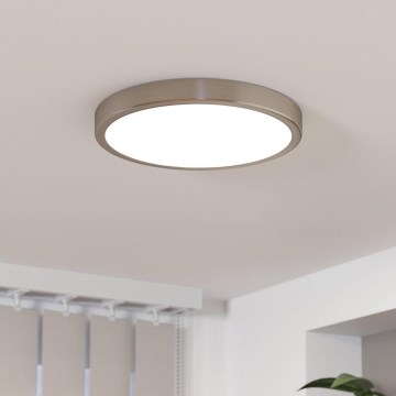 Eglo - LED Stmievateľné stropné svietidlo LED/20,5W/230V matný chróm