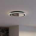 Eglo - LED Stmievateľné stropné svietidlo LED/20W/230V 2700-6500K čierna + diaľkové ovládanie