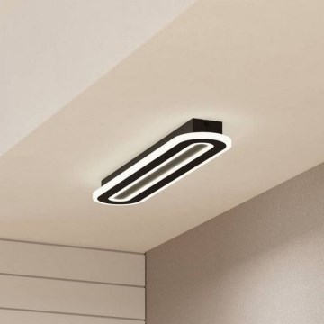 Eglo - LED Stmievateľné stropné svietidlo LED/20W/230V 2700-6500K čierna + diaľkové ovládanie