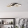 Eglo - LED Stmievateľné stropné svietidlo LED/20W/230V 4000K čierna/zlatá
