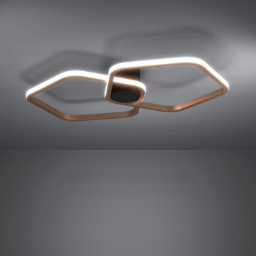 Eglo - LED stmievateľné stropné svietidlo LED/20W/230V zlaté + diaľkové ovládanie