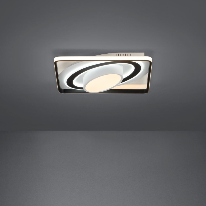 Eglo - LED Stmievateľné stropné svietidlo LED/21,5W/230V + LED/10,5W + LED/3W 3000-6500K čierna + diaľkové ovládanie