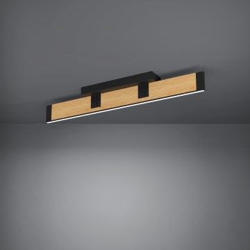 Eglo - LED Stmievateľné stropné svietidlo LED/27W/230V 3000K čierna/hnedá