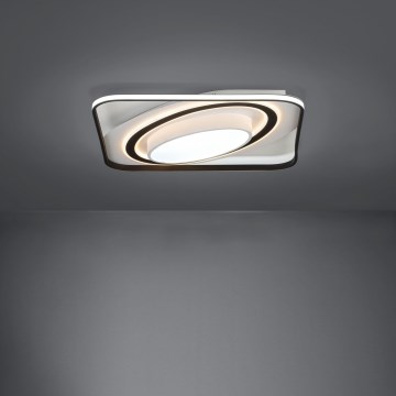 Eglo - LED Stmievateľné stropné svietidlo LED/28W/230V+LED/13W+ LED/2,8W 3000-6500K čierna + diaľkové ovládanie
