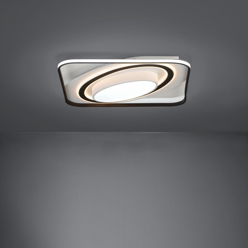 Eglo - LED Stmievateľné stropné svietidlo LED/28W/230V+LED/13W+ LED/2,8W 3000-6500K čierna + diaľkové ovládanie