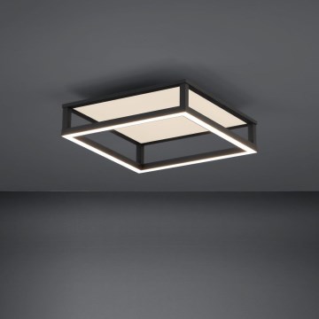 Eglo - LED Stmievateľné stropné svietidlo LED/29,4W/230V 2700-6500K čierna + diaľkové ovládanie