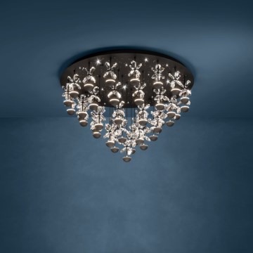 Eglo - LED Stmievateľné stropné svietidlo LED/77,4W/230V 3000K čierna