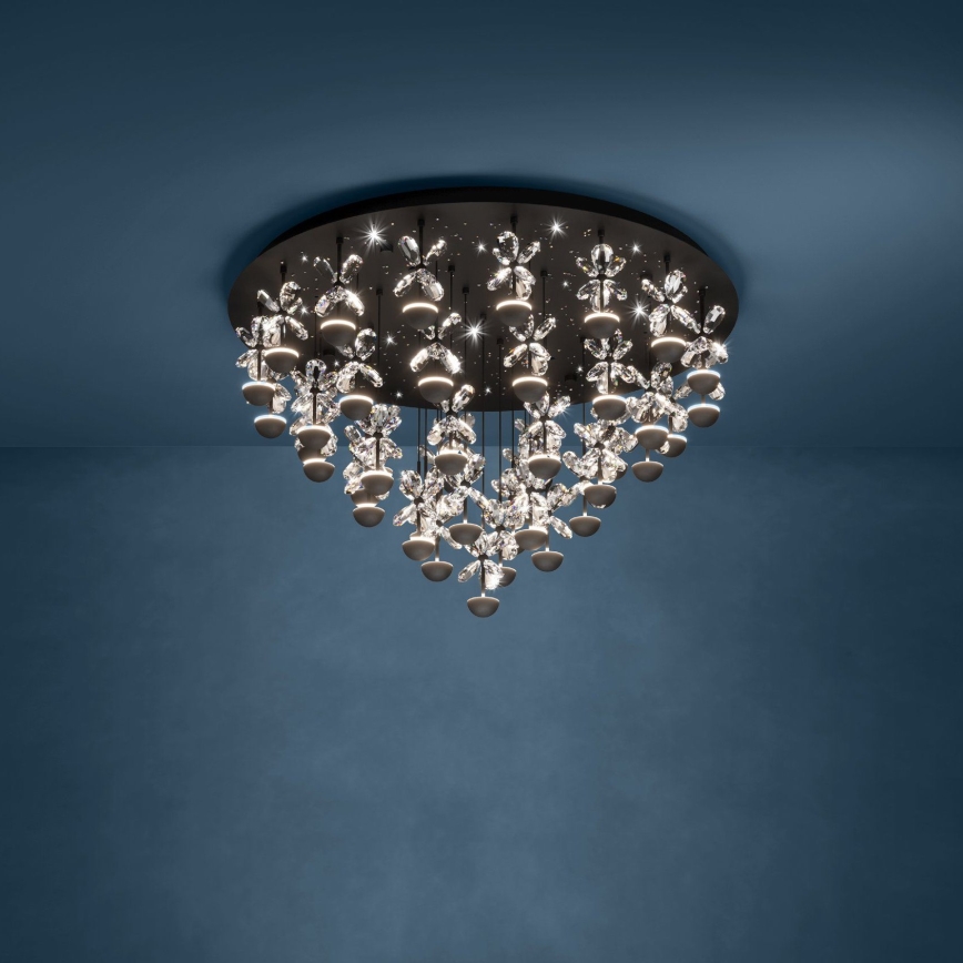 Eglo - LED Stmievateľné stropné svietidlo LED/77,4W/230V 3000K čierna