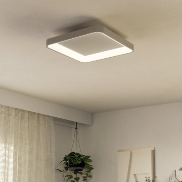 Eglo - LED Stmievateľné stropné svietidlo LORETELLO LED/12W/230V biela + diaľkové ovládanie