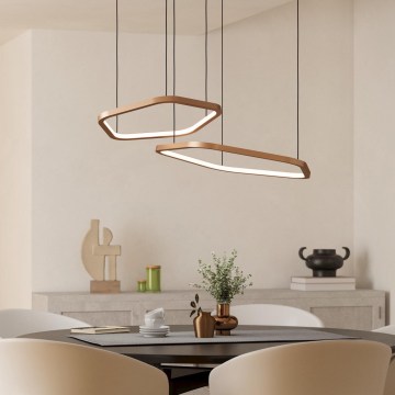 Eglo - LED stmievateľný luster na lane LED/30W/230V 2200-6500K mosadz + diaľkové ovládanie