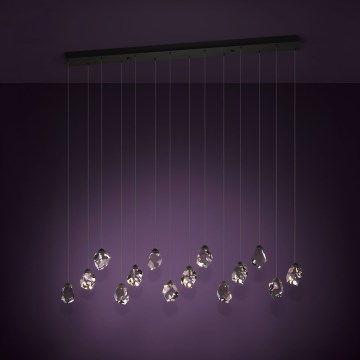 Eglo - LED Stmievateľný luster na lanku 14xLED/3W/230V 3000K čierna/číra