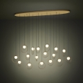 Eglo - LED Stmievateľný luster na lanku 17xLED/3W/230V 3000K zlatá