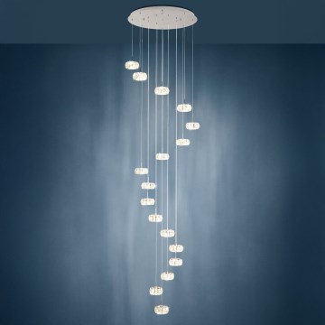 Eglo - LED Stmievateľný luster na lanku 17xLED/4,5W/230V