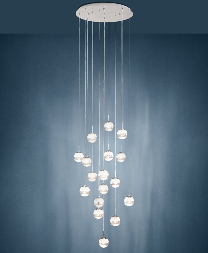 Eglo - LED Stmievateľný luster na lanku 17xLED/5W/230V