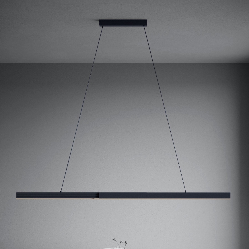 Eglo - LED Stmievateľný luster na lanku LED/20W/230V 3000K čierna