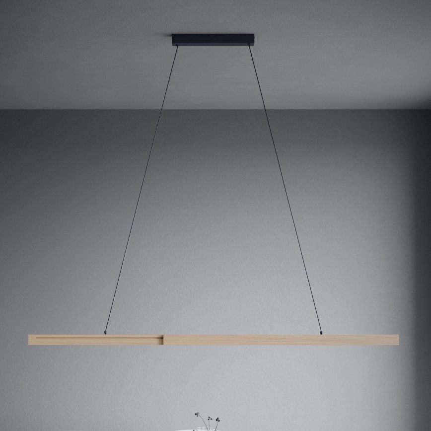 Eglo - LED Stmievateľný luster na lanku LED/21W/230V 3000K hnedá