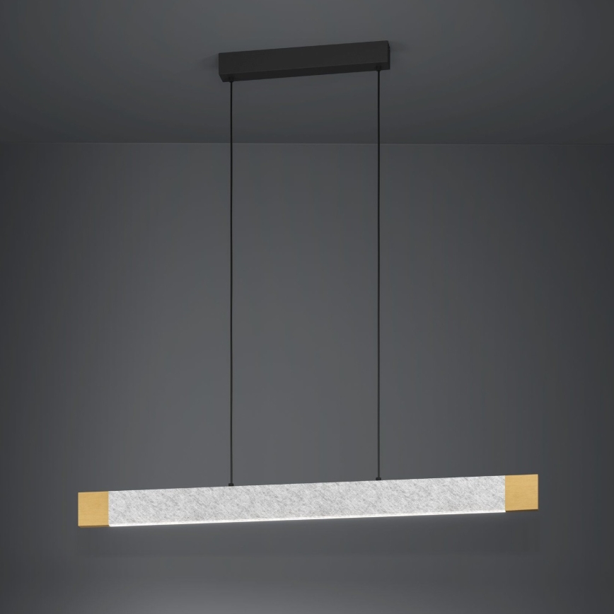 Eglo - LED Stmievateľný luster na lanku LED/22,2W/230V 3000K hnedá/šedá