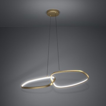 Eglo - LED Stmievateľný luster na lanku LED/37,5W/230V 3000K zlatá
