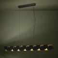 Eglo - LED Stmievateľný luster na lanku LED/44W/230V 3000K čierna/zlatá