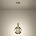 Eglo - LED stmievateľný luster na lanku LED/6W/230V + LED/1,6W 2200-6500K pr. 25 cm zlatá