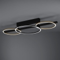 Eglo - LED Stmievateľný prisadený luster 2xLED/12,5W/230V + LED/15,5W 3000K čierna