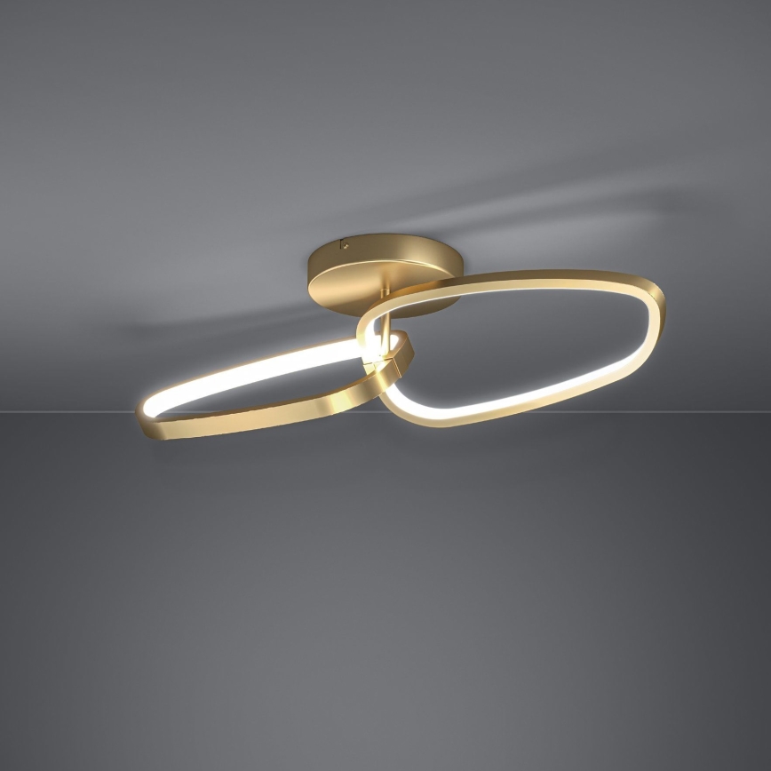 Eglo - LED Stmievateľný prisadený luster LED/25W/230V 3000K zlatá