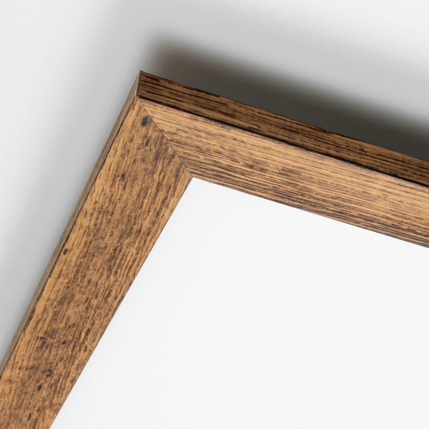 Eglo - LED Stmievateľný prisadený panel SALOBRENA 2 WOOD LED/25W/230V 4000K 49,5x49,5 cm hnedá
