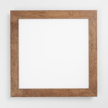 Eglo - LED Stmievateľný prisadený panel SALOBRENA 2 WOOD LED/25W/230V 4000K 49,5x49,5 cm tmavohnedá