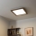 Eglo - LED Stmievateľný prisadený panel SALOBRENA 2 WOOD LED/25W/230V 4000K 49,5x49,5 cm tmavohnedá