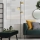 Eglo - LED Stojacia lampa 3xGU10/4,6W/230V 3000K zlatá