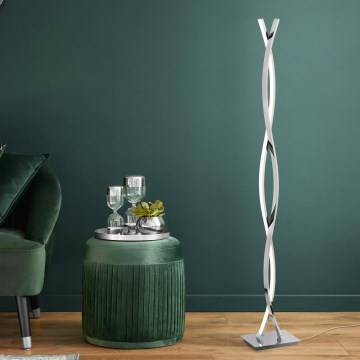 Eglo - LED stojacia lampa LED/36W/230V lesklý chróm