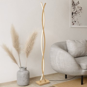 Eglo - LED stojacia lampa LED/36W/230V zlatá