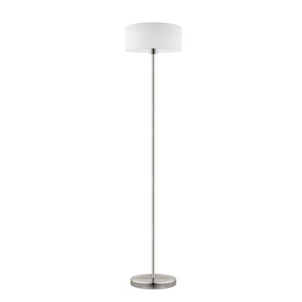 Eglo - LED  Stojacia lampa TUNJA 1xE27/60W/230V matný chróm/biela