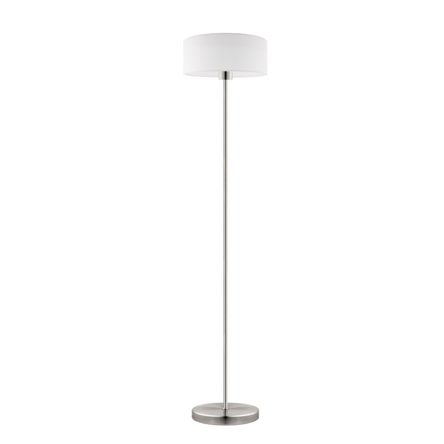 Eglo - LED  Stojacia lampa TUNJA 1xE27/60W/230V matný chróm/biela