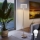Eglo - LED  Stojacia lampa TUNJA 1xE27/60W/230V matný chróm/biela